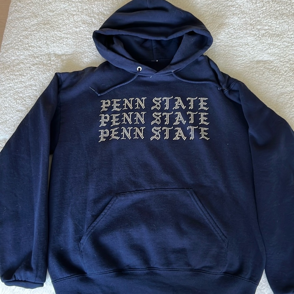 Penn State game day studded hoodie sz s/m